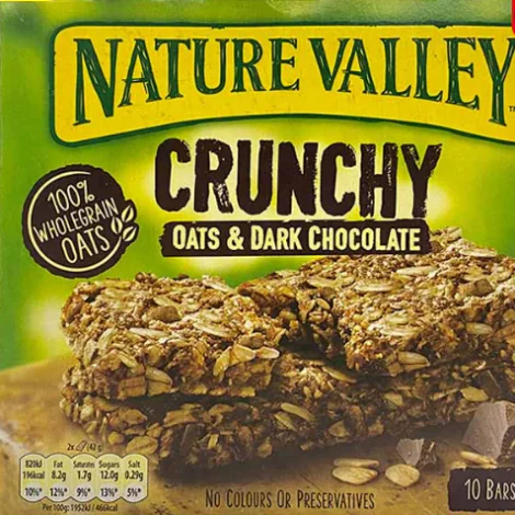 NATURE VALLEY Granola Bar Crunchy Oat & Dark Chocolate 210 g. 10 pcs.