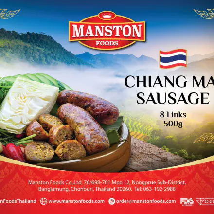 Chiang mai sausage 8 links per 500g pack