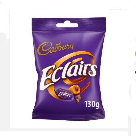 Cadbury Chocolate Eclairs 130g