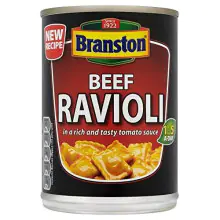 Branston Beef Ravioli In a Rich and Tasty Tomato juice 395g