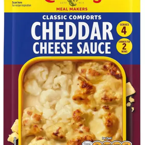 Colman’s Classic Comforts Cheddar Cheese Sauce (40 g)