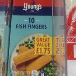 Young’s 10 Fish Fingers (250g)