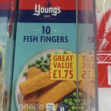 Young’s 10 Fish Fingers (250g)