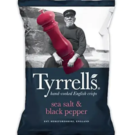 TYRRELLS Sea Salt & Black Pepper 150 g.