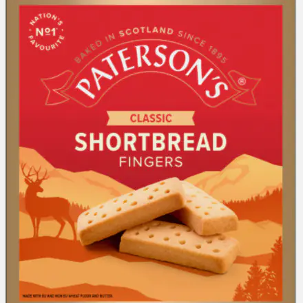 PATERSON'S Classic Shortbread Fingers 300 g.