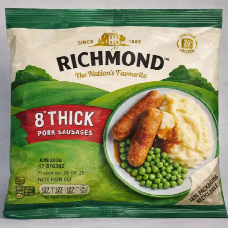 Richmond 8 Thick Pork Sausages