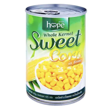 Hope Whole Kernel Sweet Corn in Brine 400 g.