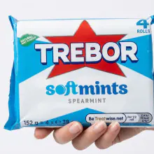 TREBOR Spearmint Softmints 38 g. x 4 Units 152g