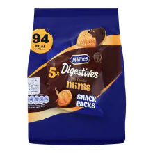 MCVITIE'S Digestives Milk Chocolate Minis 19 g. x 5 units 95g