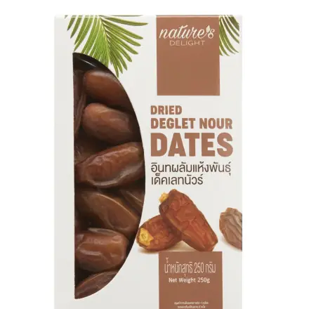 Nature’s Delight Dried Deglet Nour Dates 250g 223 THB