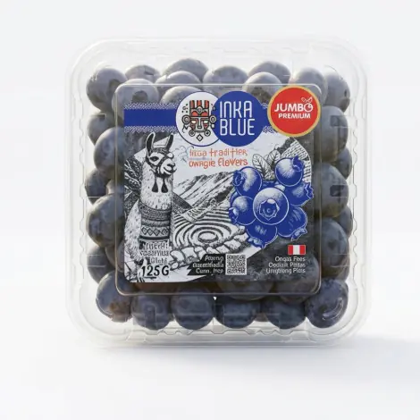 Inka Blue Jumbo Premium Blueberries 125g/pack 125 THB