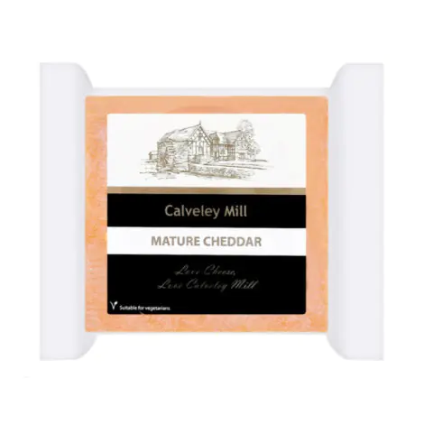 Calveley Mill Coloured Mature Cheddar Cheese 200g 195 THB