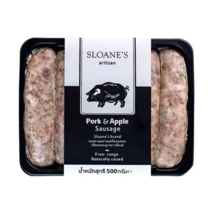 SLOANE'S Pork & Apple Sausage 500 g.