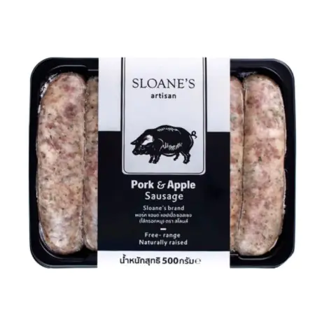 SLOANE'S Pork & Apple Sausage 500 g.