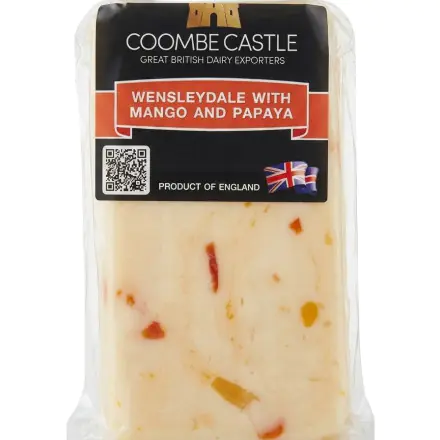 Coombe Castle Wensleydale with mango and papaya (100g) 279 THB