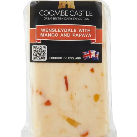 Coombe Castle Wensleydale with mango and papaya (100g) 279 THB