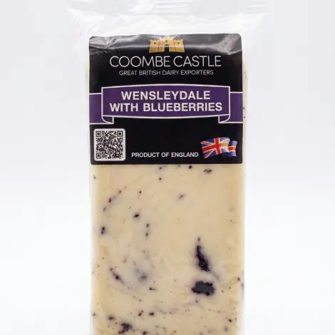 Coombe Castle’s Wensleydale with Blueberries.(100g) 322 THB