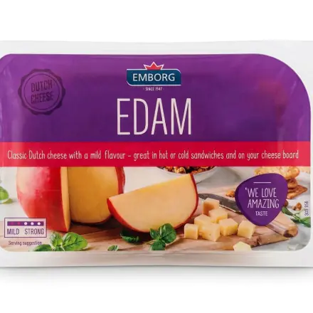 Emborg Natural Edam Cheese 211g  279 THB