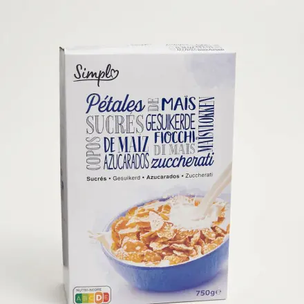 Simpl' Pétales de Maïs Sucrés (Frosted Corn Flakes) 750g 279 THB