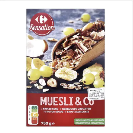 Carrefour Sensation Muesli & Co (750g ) 363 THB