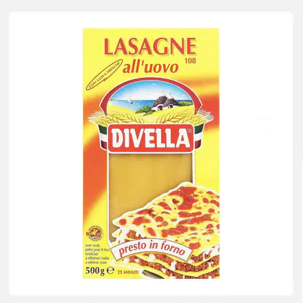 Divella Lasagna all’uovo n.108(500g) 245 THB