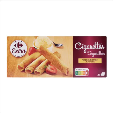 Carrefour Extra Crispy Cigarette Biscuits(180g) 139 THB