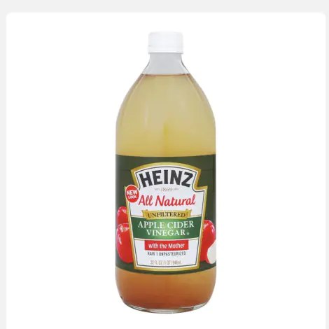 Heinz All Natural Unfiltered Apple Cider Vinegar with the Mother (Raw & Unpasteurized) – 32 fl oz (946 mL) 700 THB