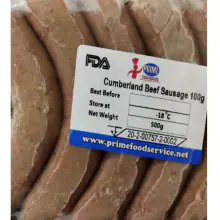 Cumberland Beef Sausages (5 Links)-500g