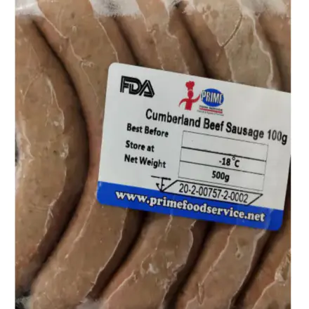 Cumberland Beef Sausages (5 Links)-500g