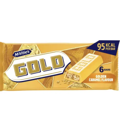 Mcvities’s Gold Caramel Flavour Biscuits Bars 6pack 106g 125 THB