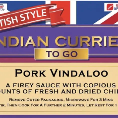 Pork Vindaloo - British Indian Curries To Go