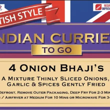 Onion Bahji [x 4 pieces]  - British Indian Curries To Go