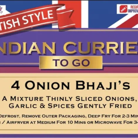 Onion Bahji [x 4 pieces]  - British Indian Curries To Go