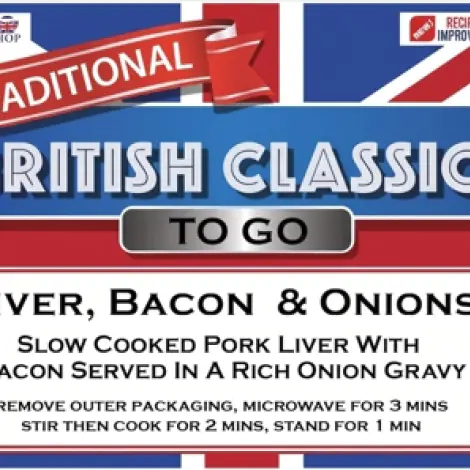 Liver, Bacon & Onions - British Classics To Go