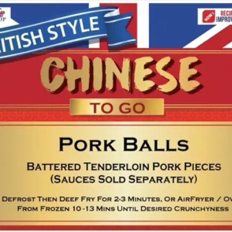 Pork Balls *No Sauce* – British Style Chinese To Go