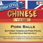 ลูกชิ้นหมู (ไม่มีน้ำซอส) – British Style Chinese To Go