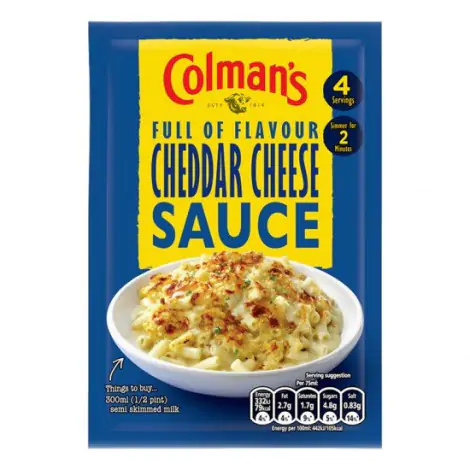 Colmans cheddar cheese sauce mix 40g
