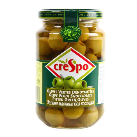 Crespo Pitted Green Olives 333g.