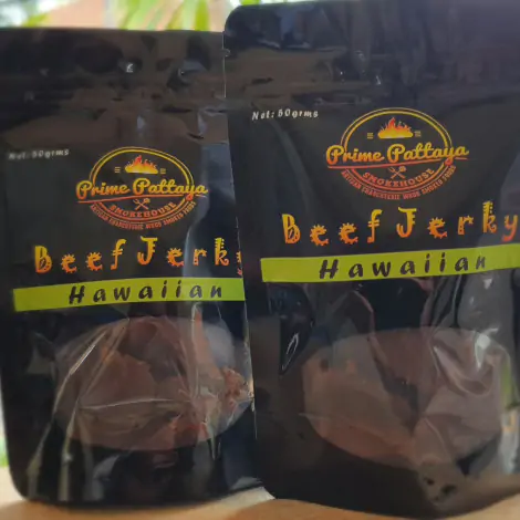 Beef Jerky 50g – Hawaiian – Prime Pattaya Smokehouse