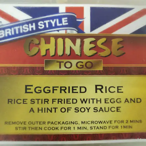 Egg Fried Rice - British Style Chinese To Go