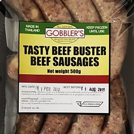 Tasty Beef Buster Beef Sausages (500g)