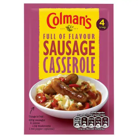 Colmans Sausage Casserole Mix - SR