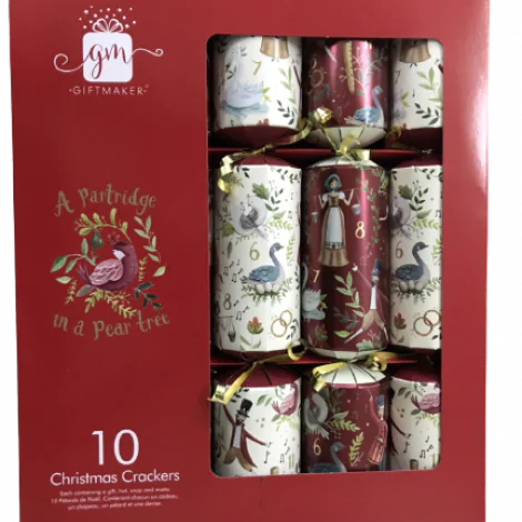 Christmas Cracker 14'' Deluxe 12 days of Christmas crackers