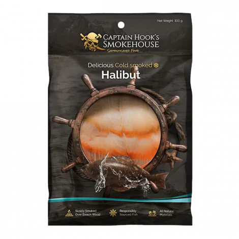 Atlantic Halibut Cold Smoked- 80g