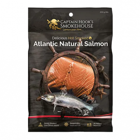 Atlantic Natural Salmon Hot Smoked -200g