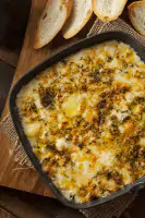 Gratin of Tiger Prawns with Chili and Cheese