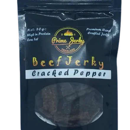 Beef Jerky 50g – Cracked Pepper – Smokey Mountain