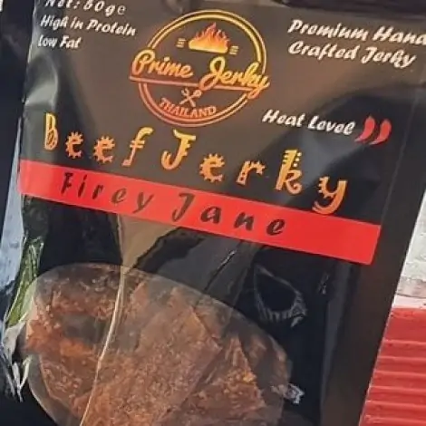 Beef Jerky 50g – Firey Jane – Prime Pattaya Smokehouse