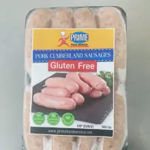 Gluten Free Cumberland Pork Sausages - 500g
