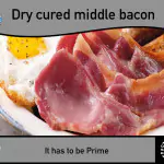 Dry Cured English Middle Cut Bacon-250g